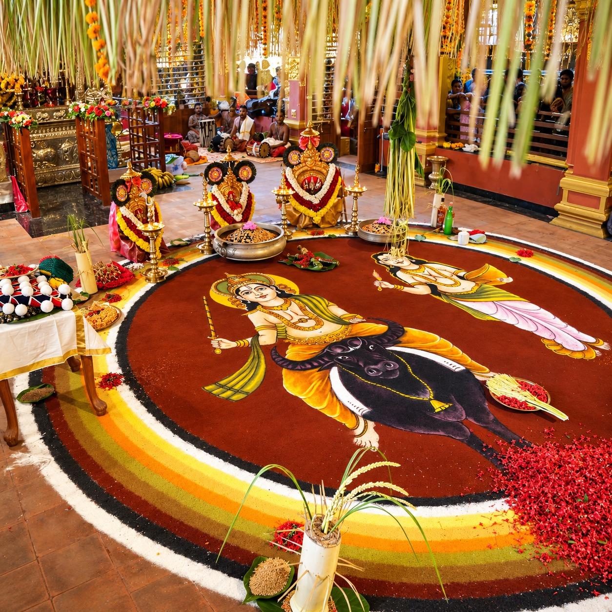 A Vision blooming in colours: The sacred Roopakalam of Kanadikavu